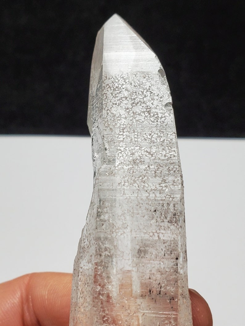 Lemurian Quartz Crystal: 4.5 Inches Long – Serra Do Cabral, Brazil – H72