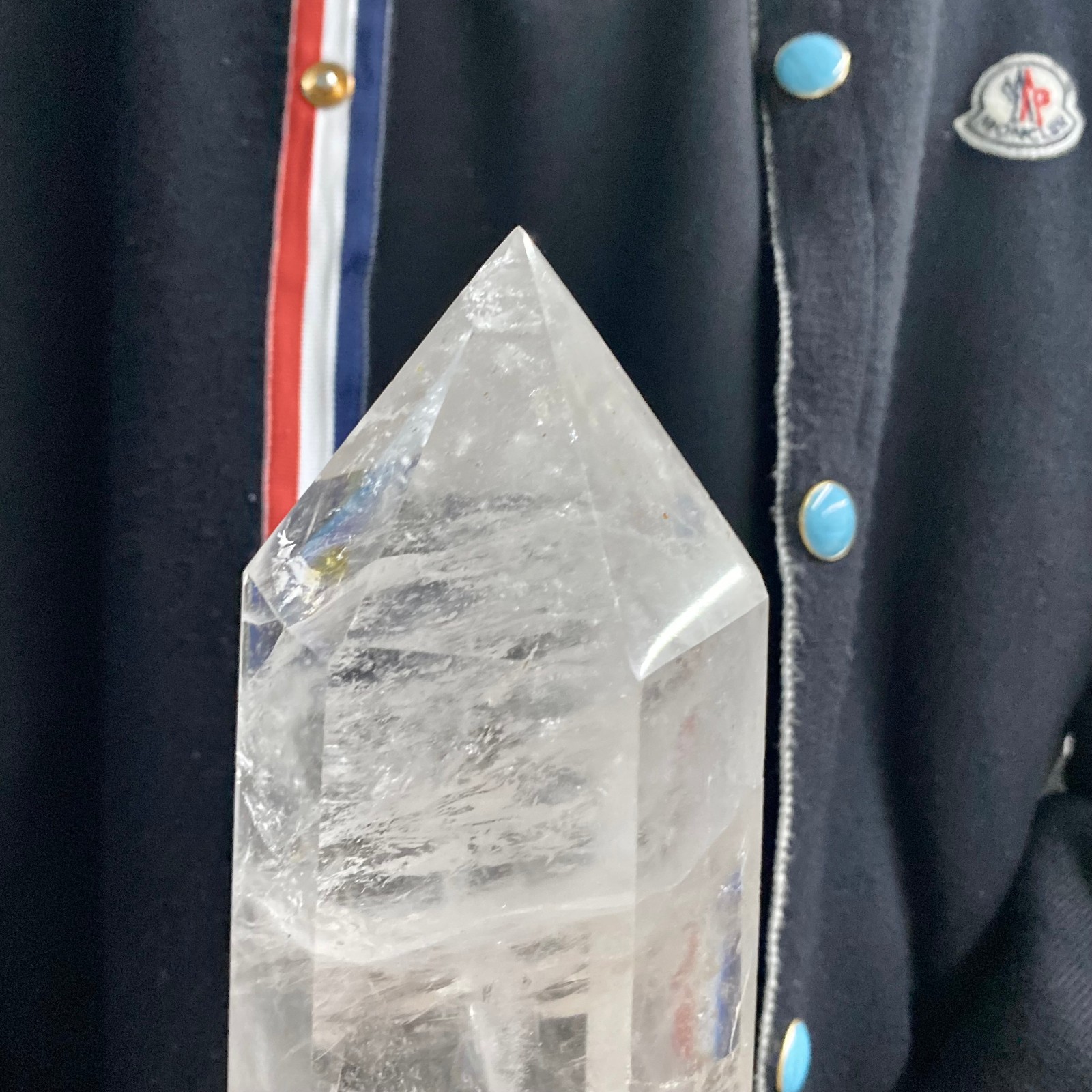 7.34LB Natural Clear Quartz Crystal Point Healing Wand Polished Rock Crystal Rei