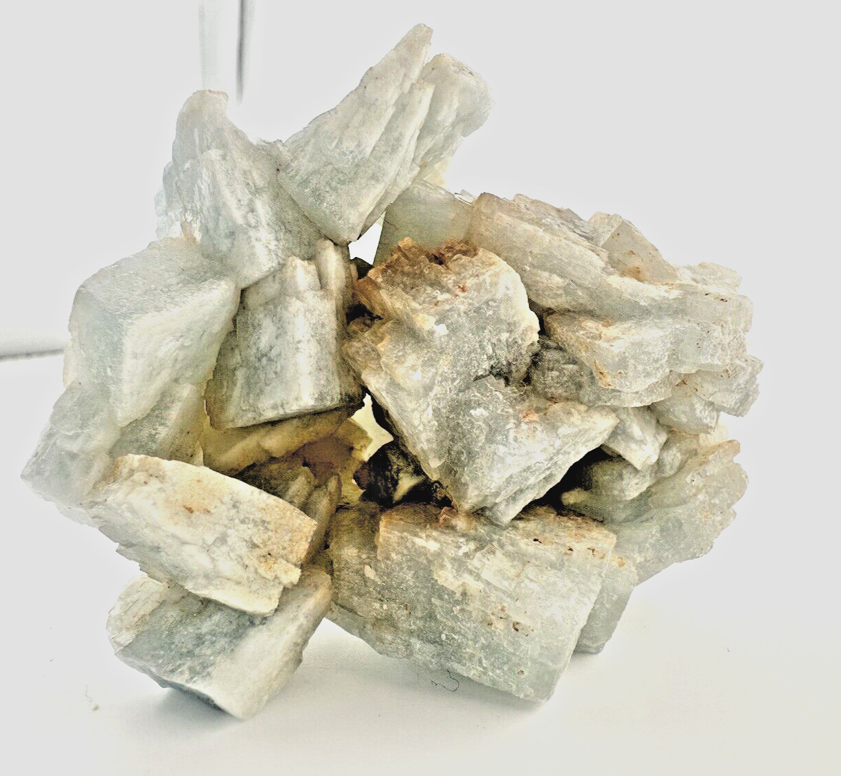 Cluster Sky Blue Barite baryte Crystal Cluster from Morocco 8 oz 3″