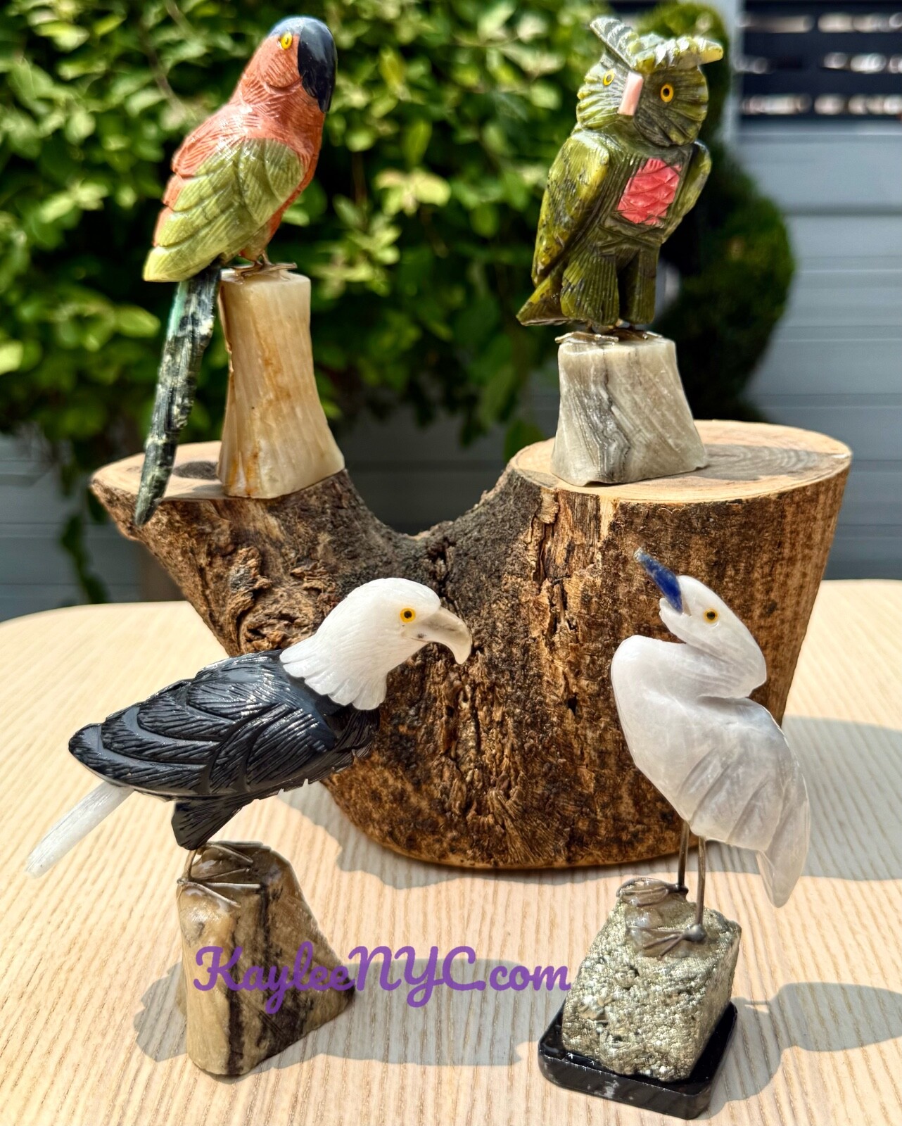 Wholesale Lot 4 PCs Mix Natural Crystals Birds Healing Energy