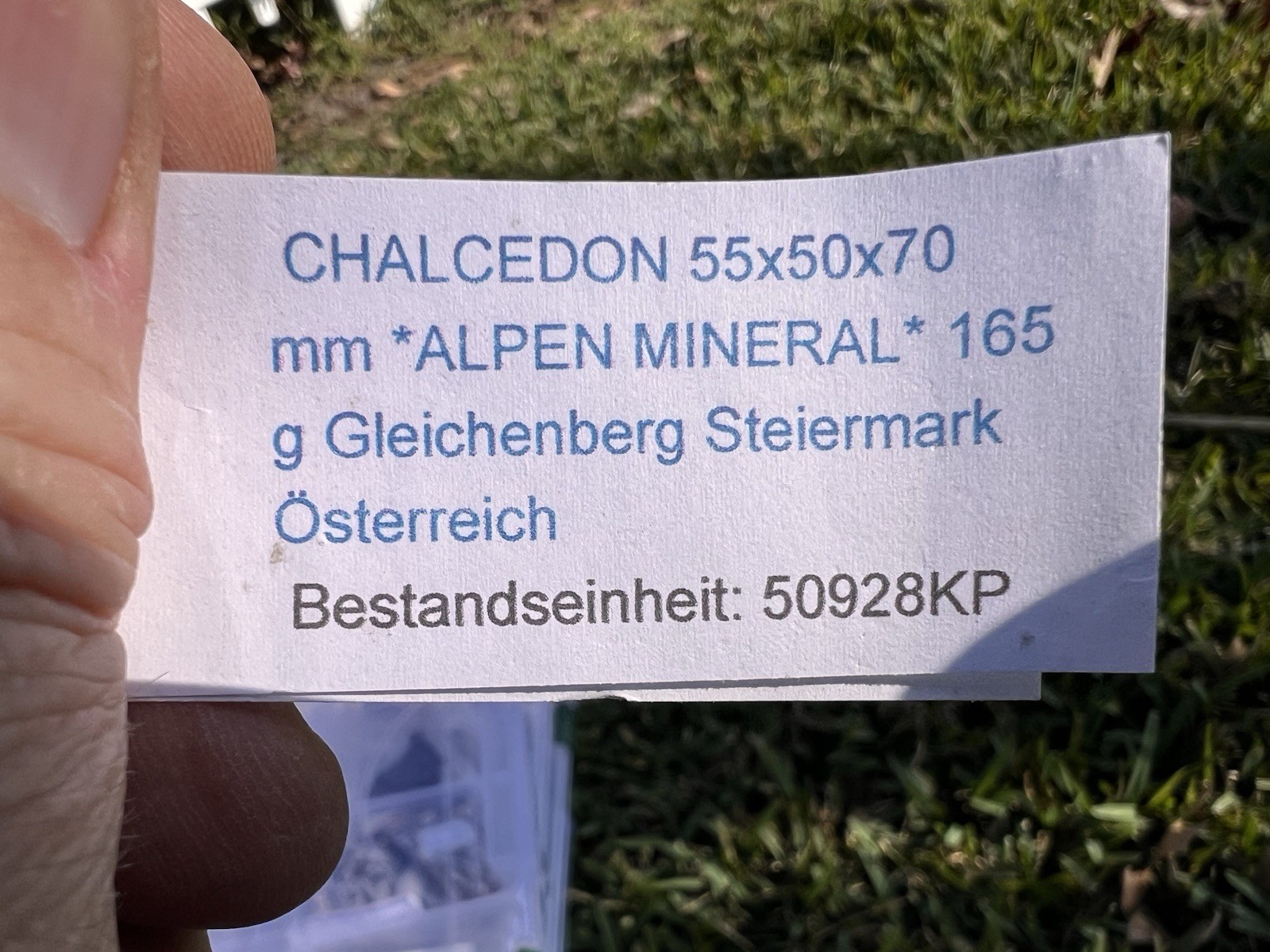 Botryoidal Blue Chalcedony Vug – Gleichenberg, Austria – 165 Grams