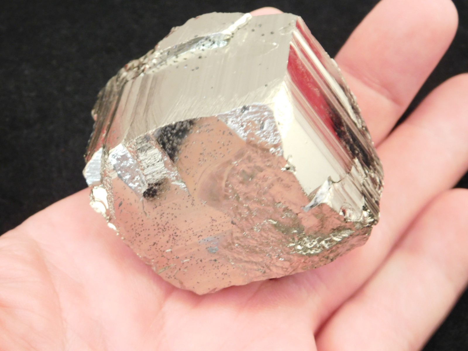 Larger! 100% Natural Pyrite CUBE Cluster Huanzala Mine Peru 358gr
