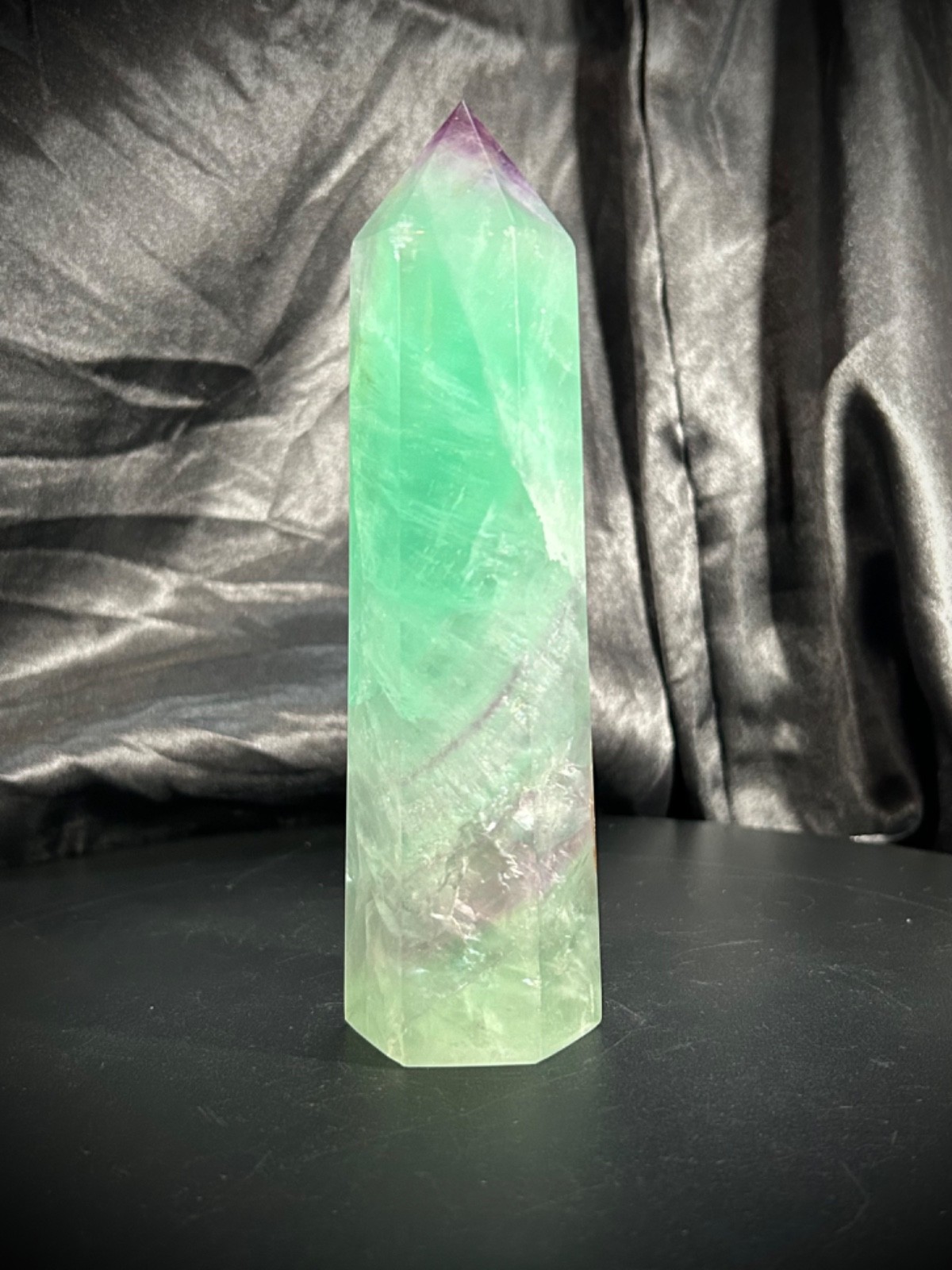 5.87 Rainbow Fluorite Tower 14.5oz (413 grams)