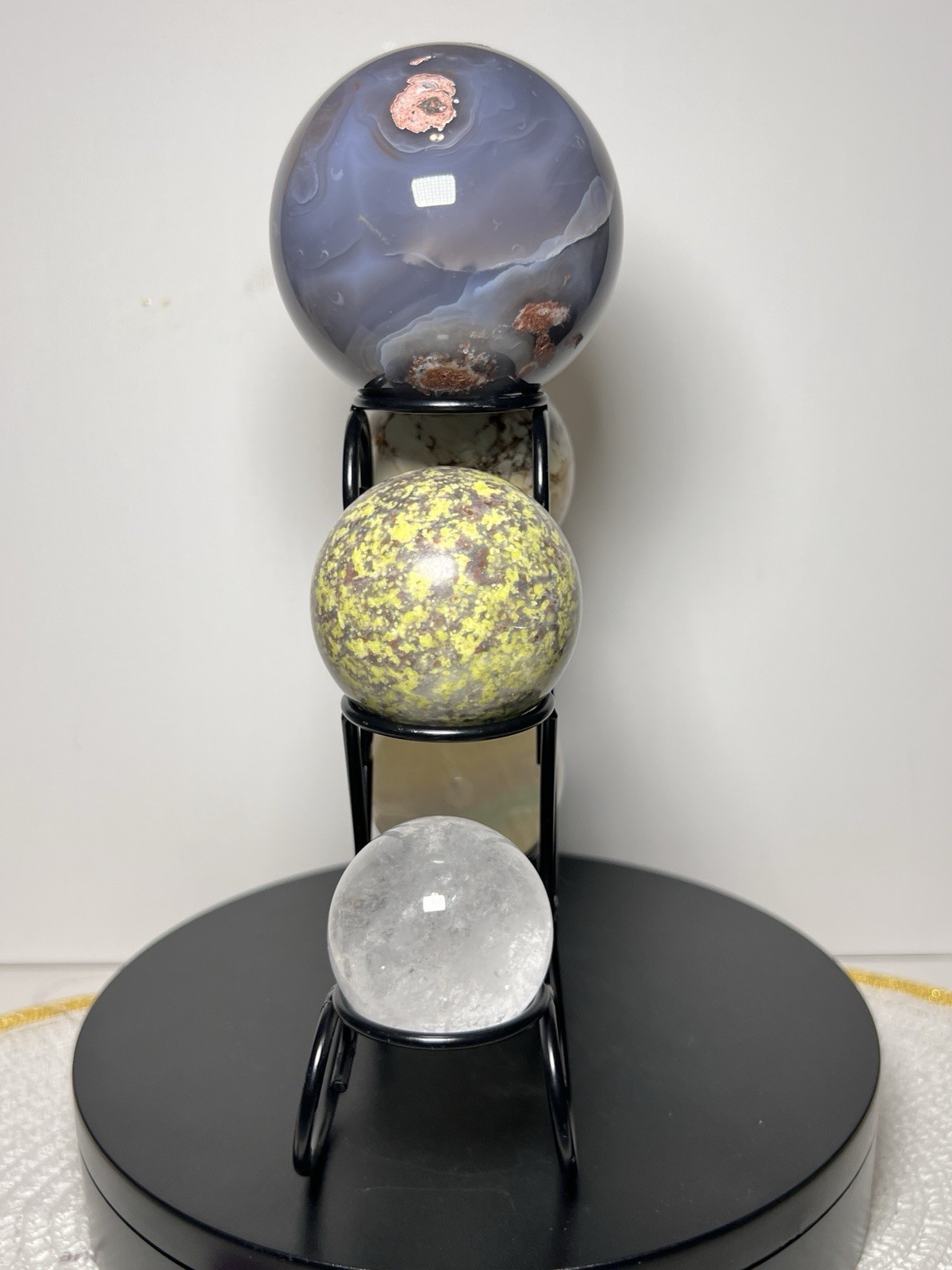Sphere Holder – Black Holds 5 Spheres Sizes 71mm – 42mm (spheres not incl.)