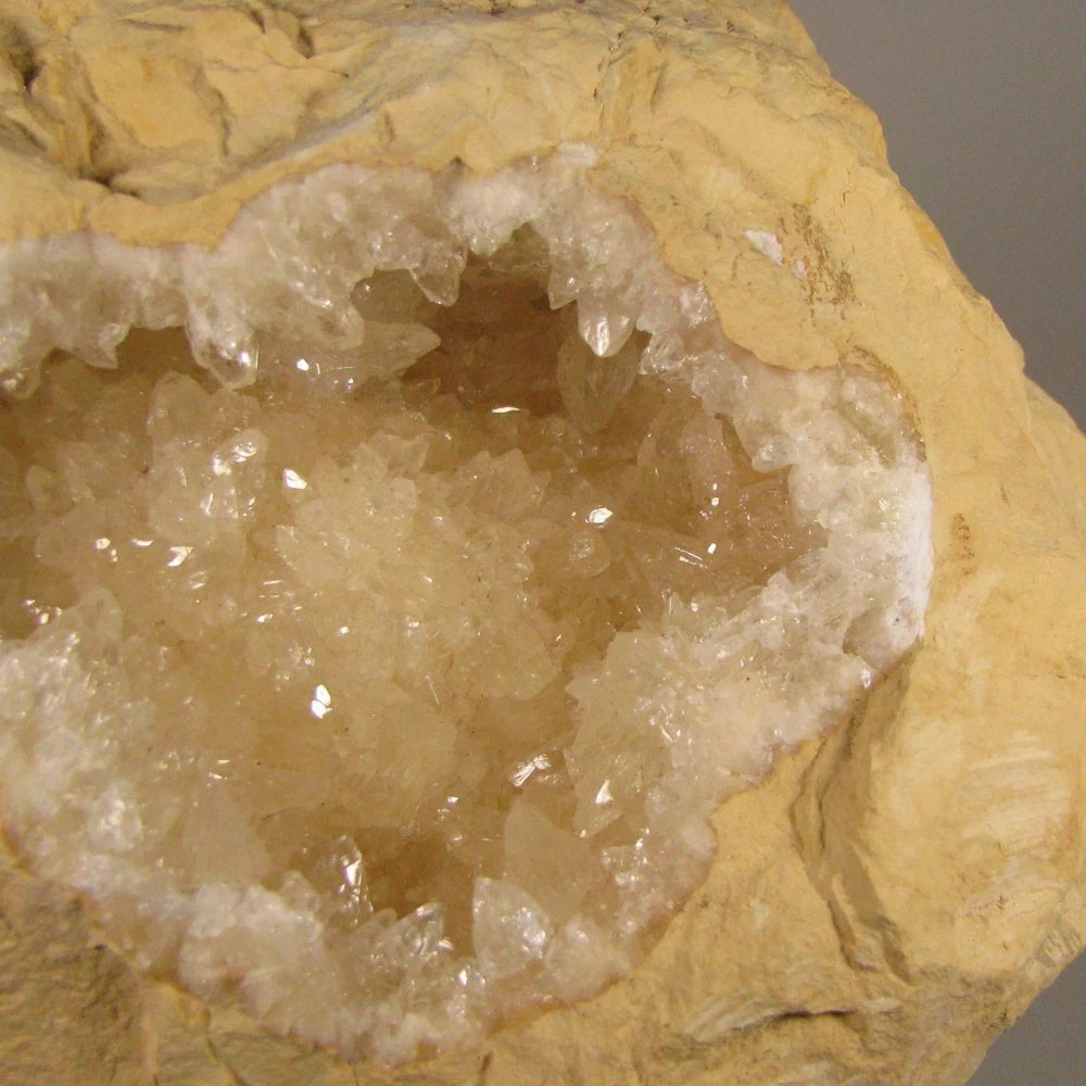 5.9″ CALCITE GEODE Crystals Cluster – Morocco – 1.5 lbs.