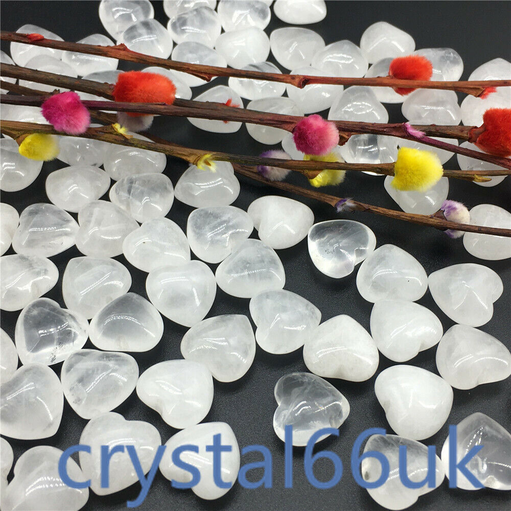 wholesale A lot of Natural quartz Crystal mini heart Carved Crystal pendant