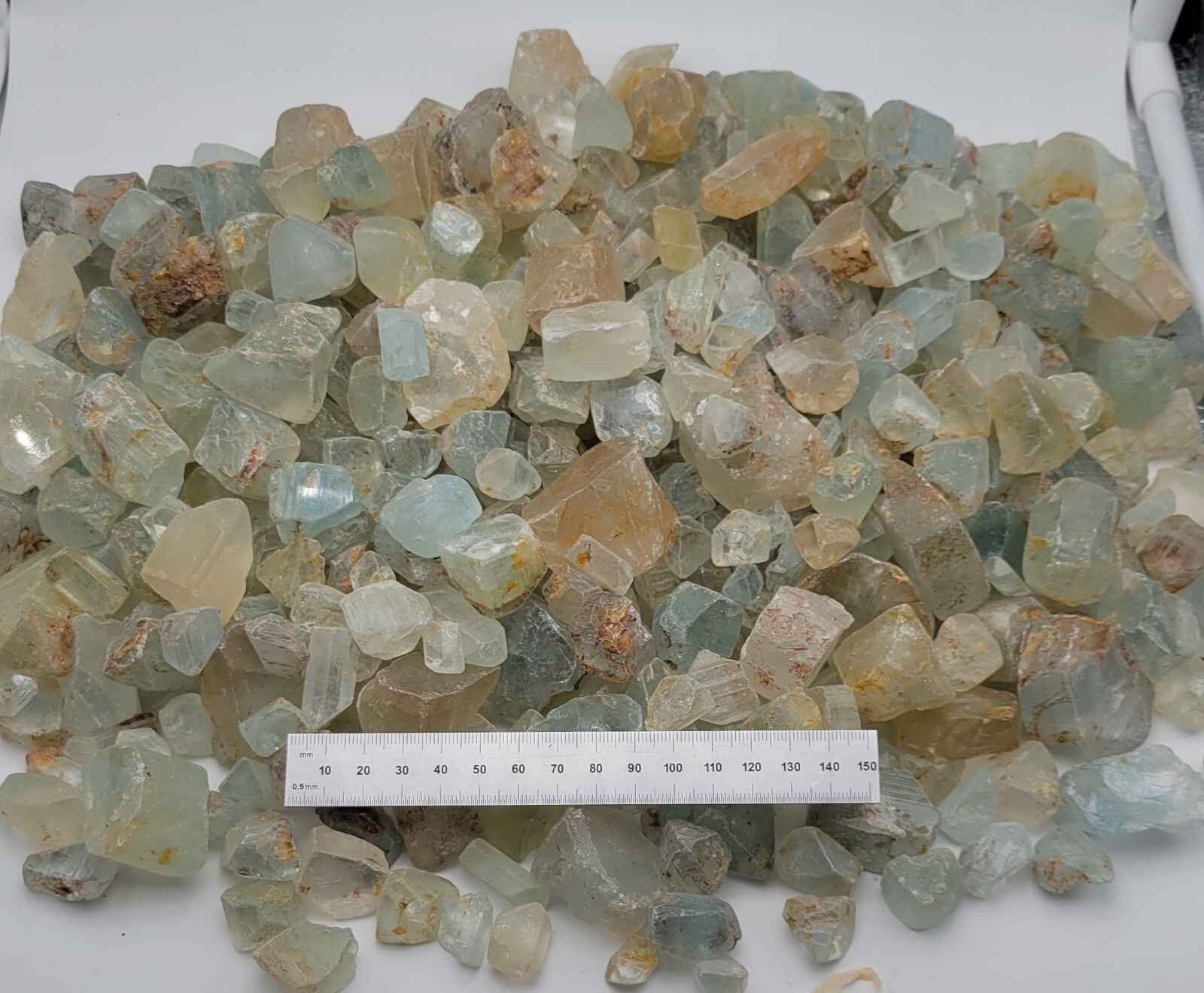 100g Topaz Crystal LOT! – Jos Plateau, Nigeria – Rough Blue Topaz Gemstones