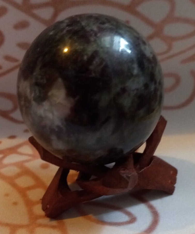 Polished Rubellite Ball #10 160g 1-3/4″ Madagascar No Stand