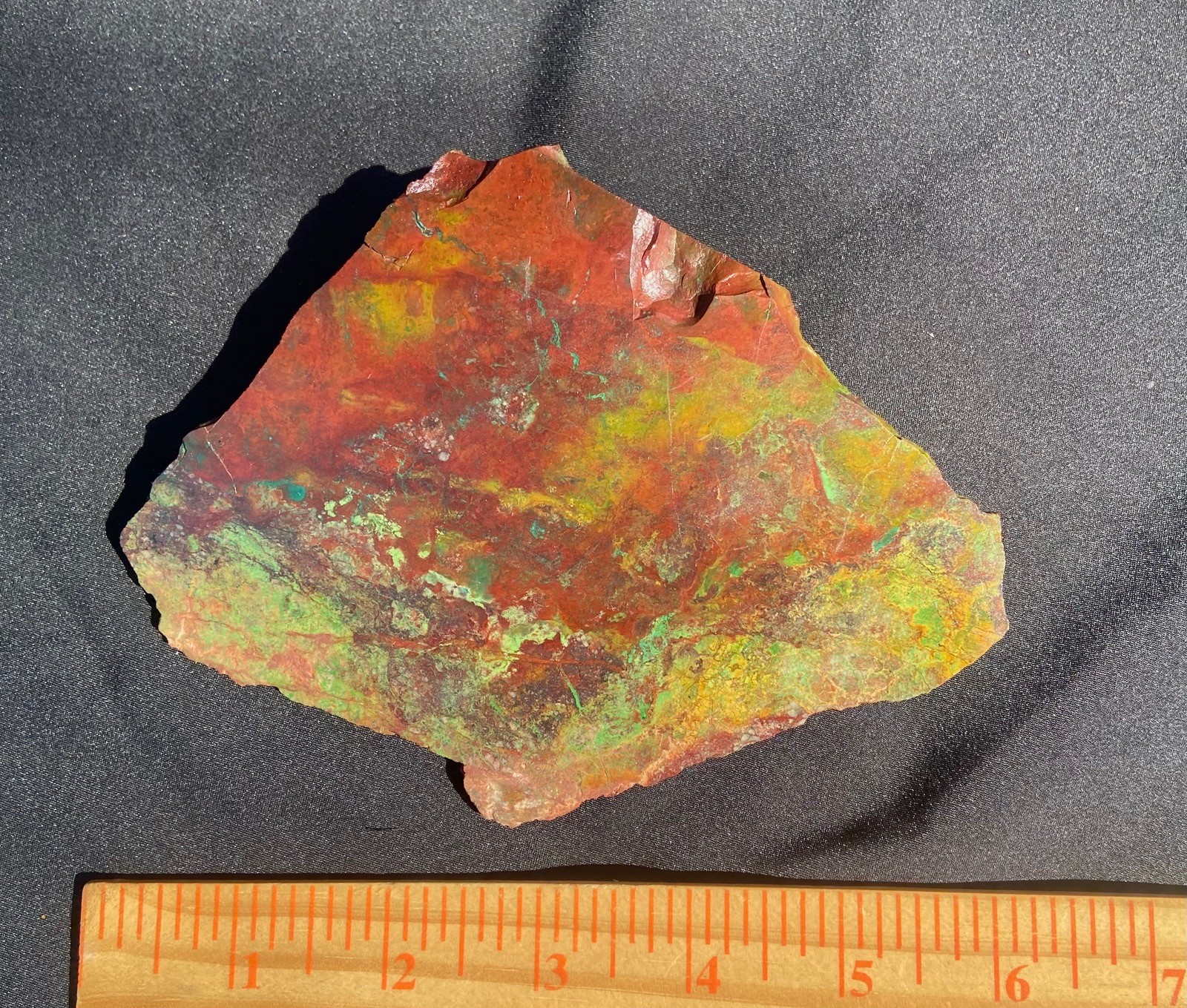 Parrot Wing Chrysocolla Colorful AA Big Slab Untreated No Cracks 212 Gram 7.5 Oz
