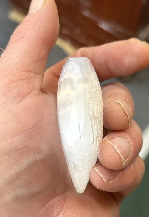 2 1/2 Inch Selenite Heart Angel Wings