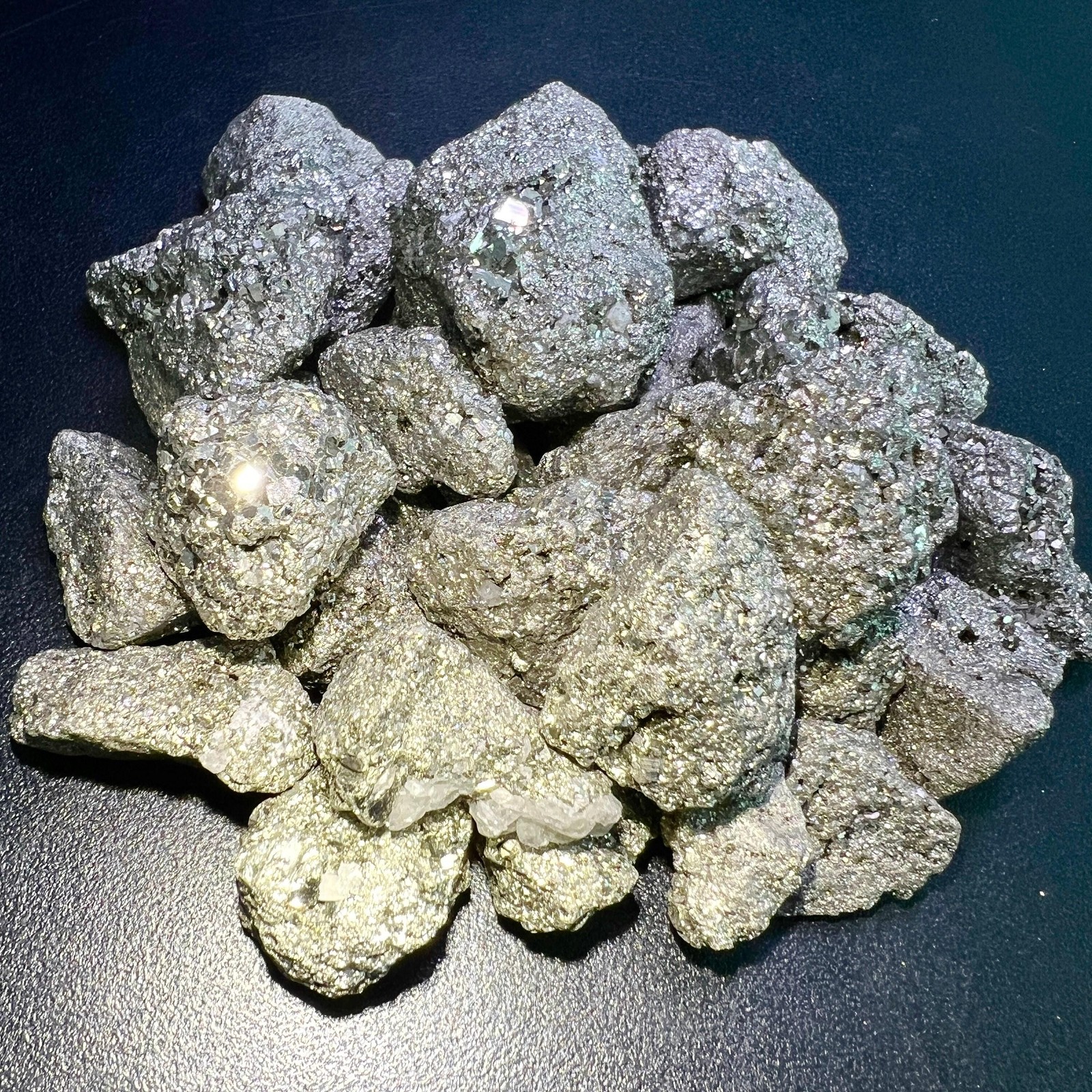 Raw Iron Pyrite Crystal Nuggets: Fools Gold, Druzy Stone (By The Piece or Pound)