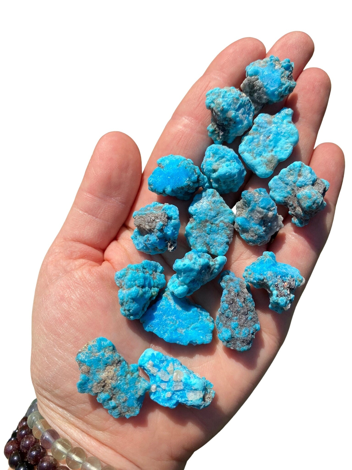 Raw Blue Turquoise Stone (Stabilized) Natural Turquoise from Kingman, Arizona