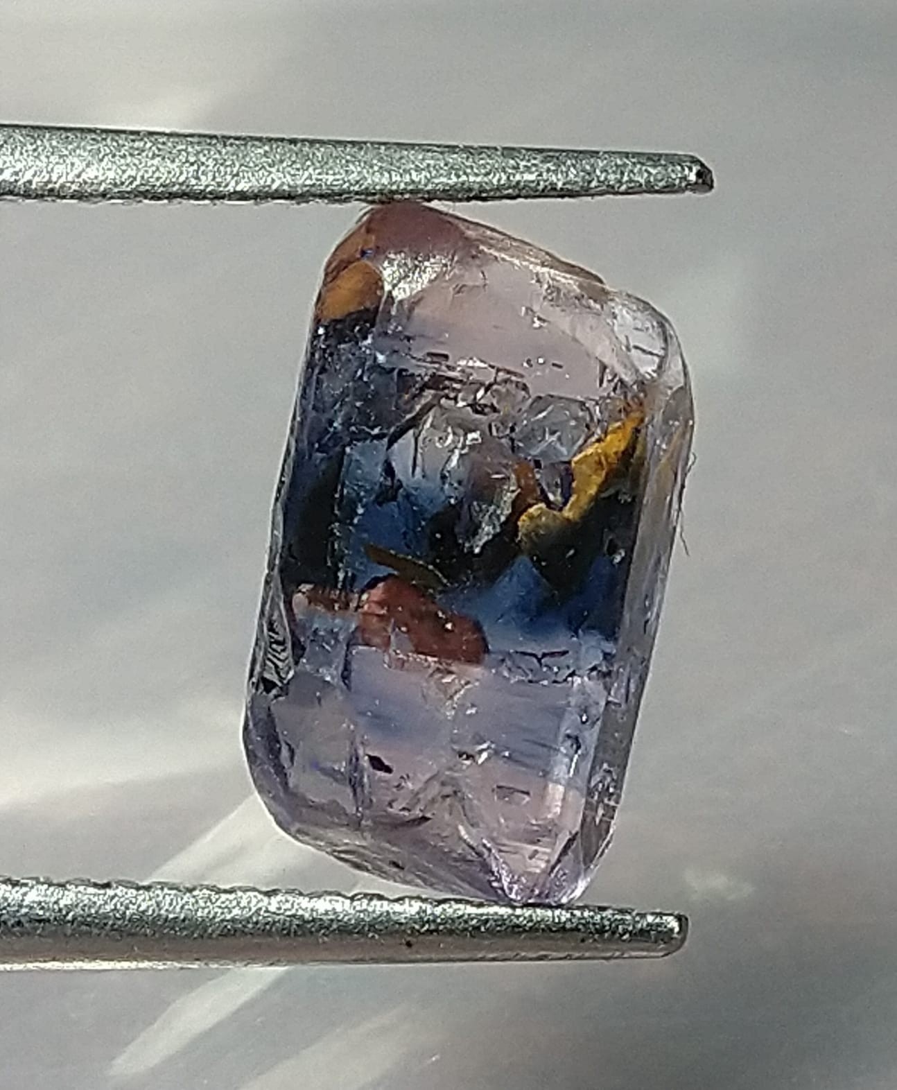 Natural Bi-Colour 3.50ct Rare Transparent Sapphire Crystal -Sri-Lanka.