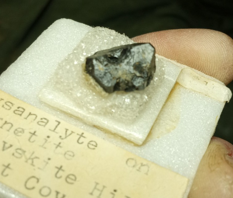 Old Collection Dysanalyte on Magnetite Magnet Cove Arkansas Perovskite Hill