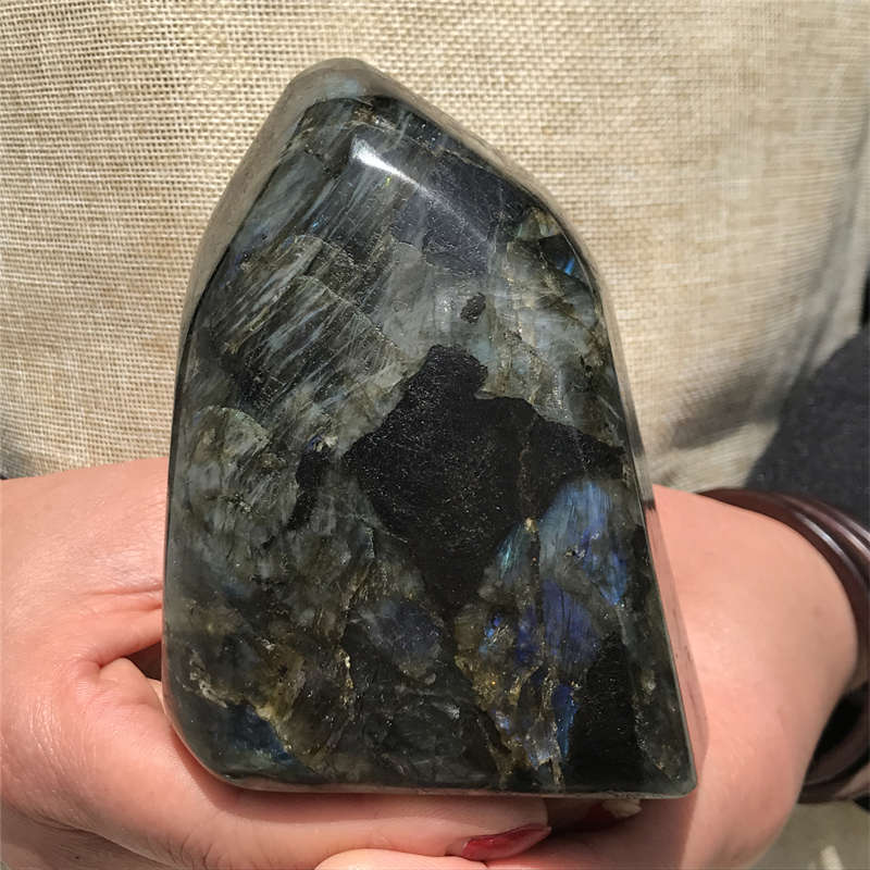 1.03kg Natural Labradorite Quartz Crystal Spectrolite Mineral Reiki healing