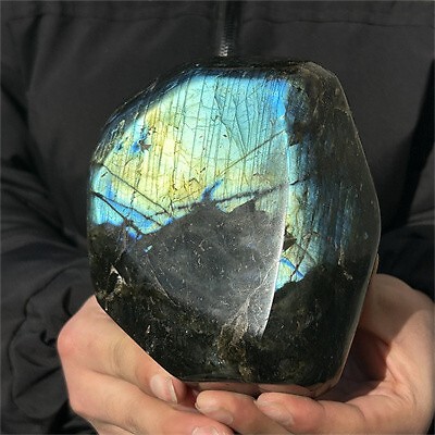 1.56kg Natural Labradorite Quartz Crystal Spectrolite Mineral Reiki healing