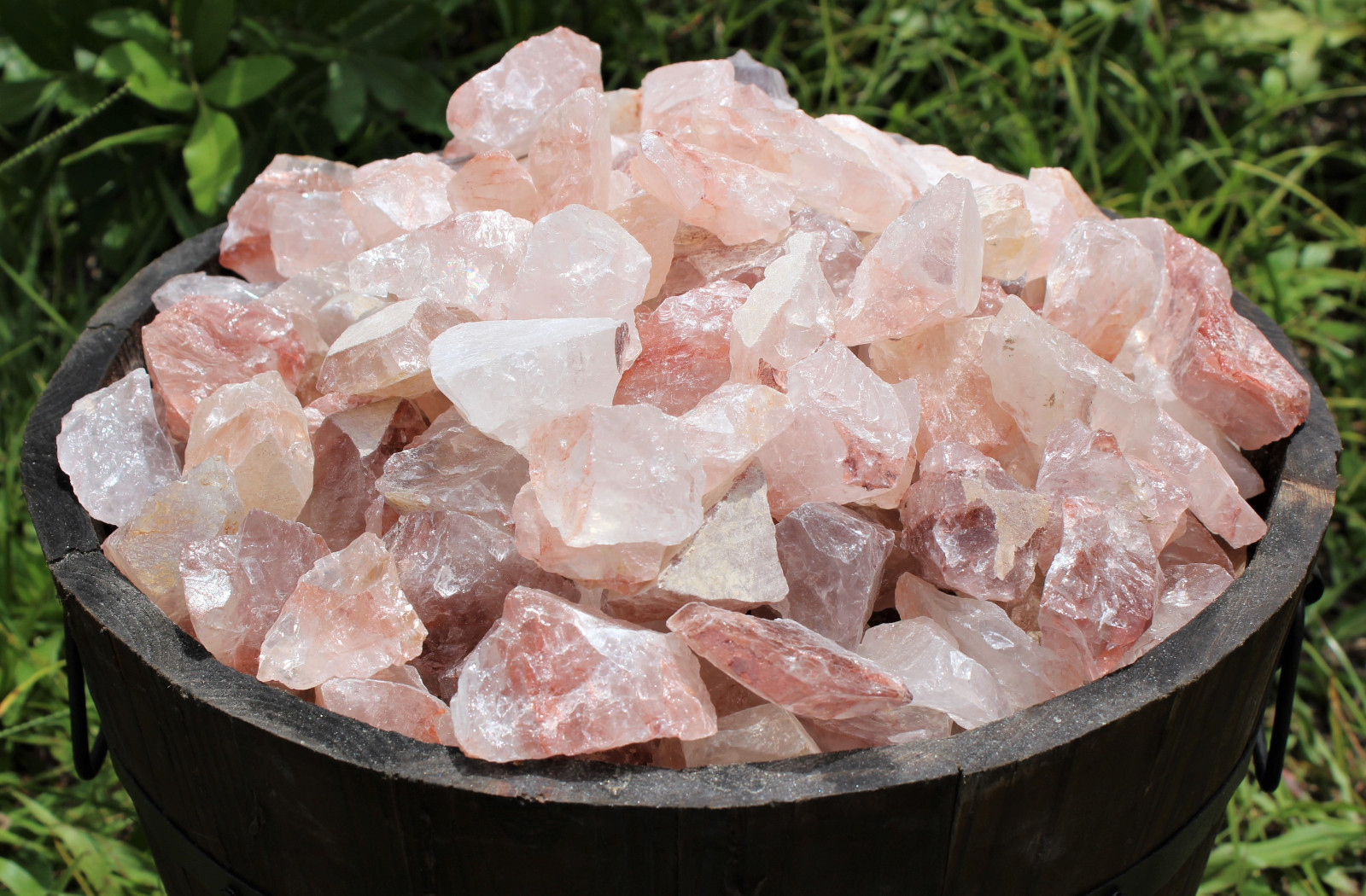 Rough Fire Quartz Crystal: 5 lb Bulk Lot Natural Raw Hematoid Mineral