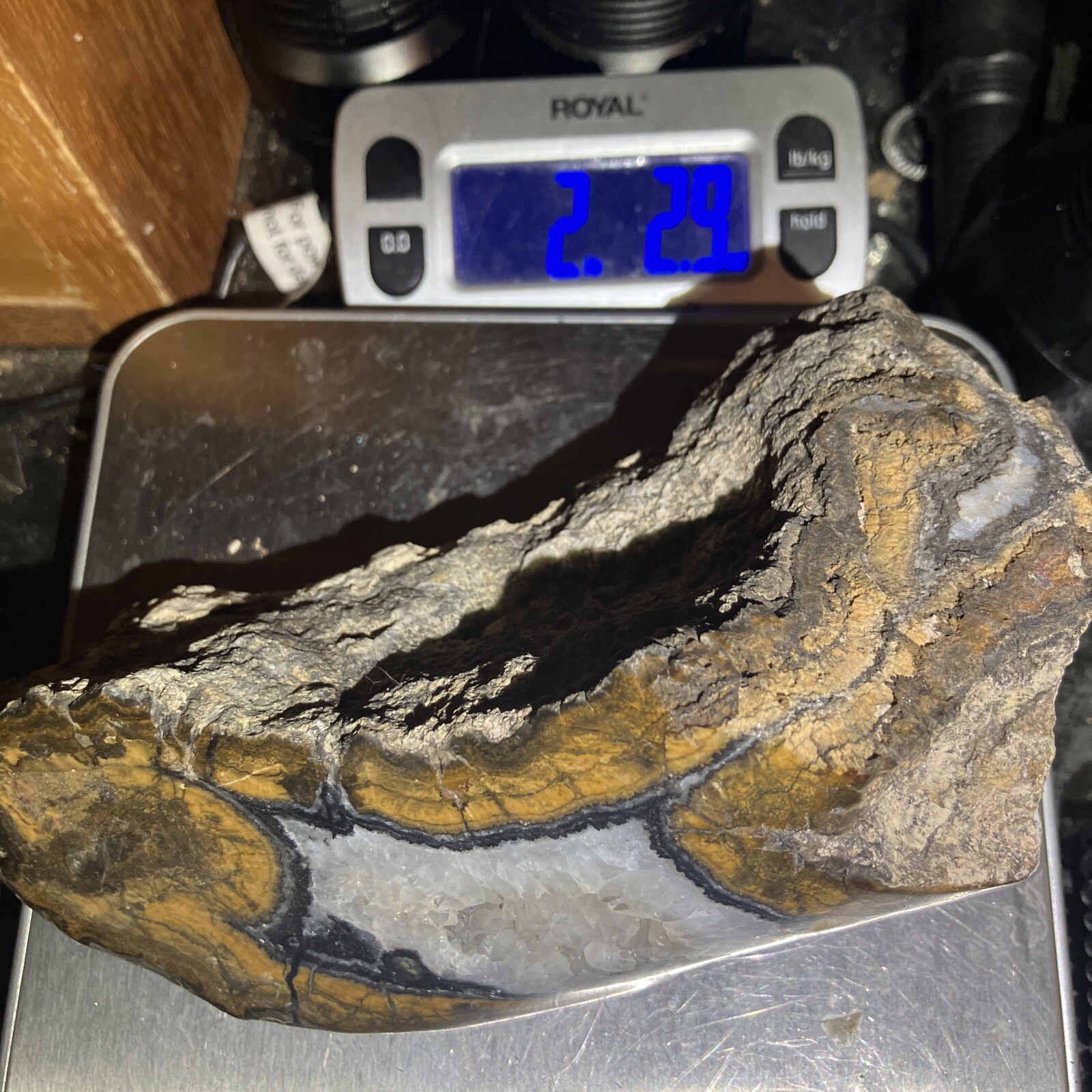 Black And Gold Agate Slab (NM)