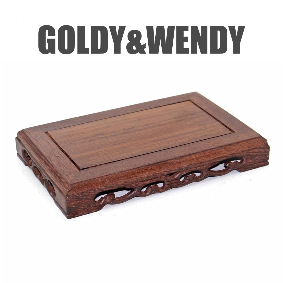 Oriental Furniture Solid Wood Base Rectangular Carved Art Craft Display Stand…