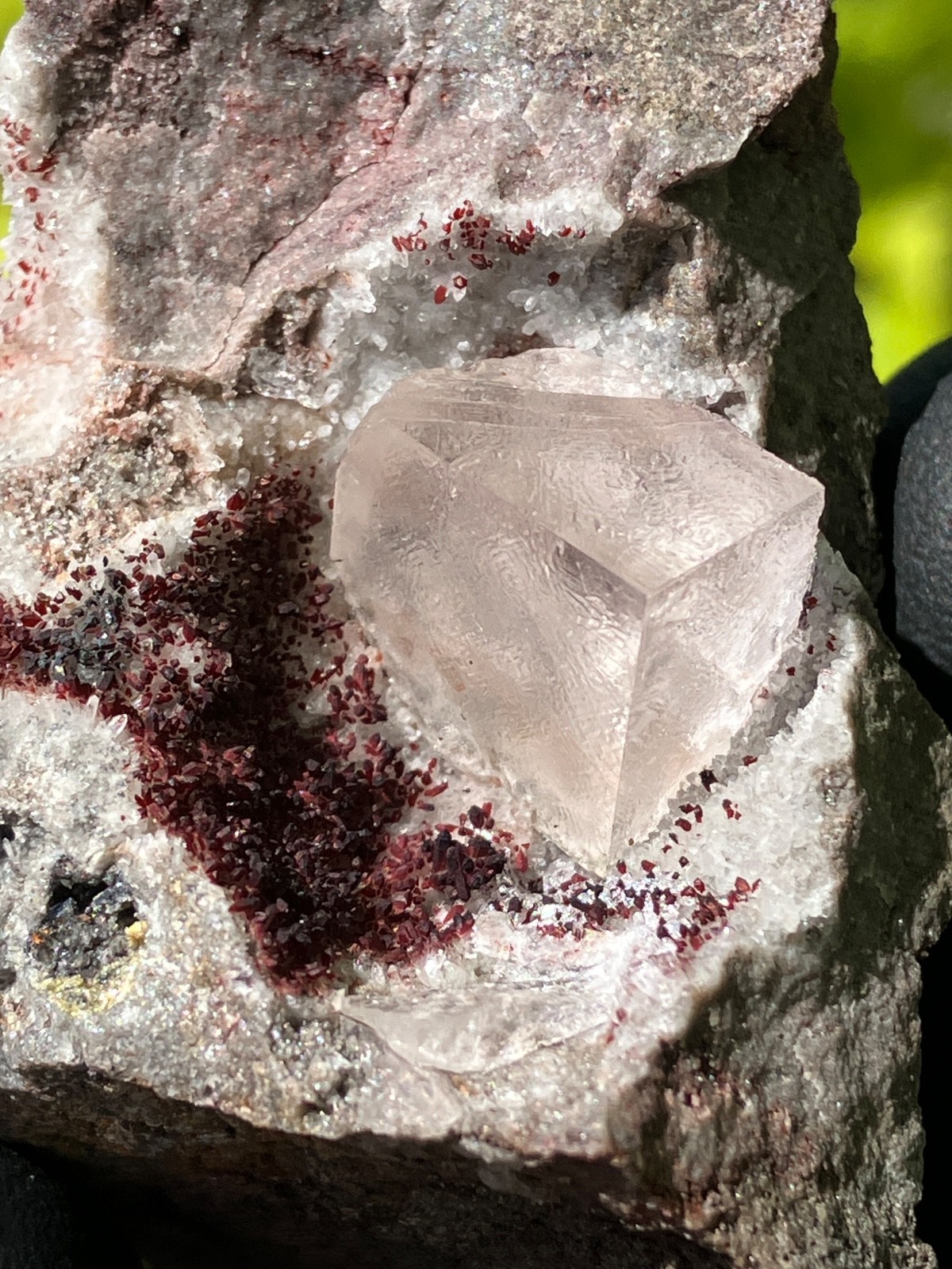 Fluorite “Red Pocket” 2007-2008 “Rare” U.V. Ojuela Mine, Mapimi, Durango, Mexico