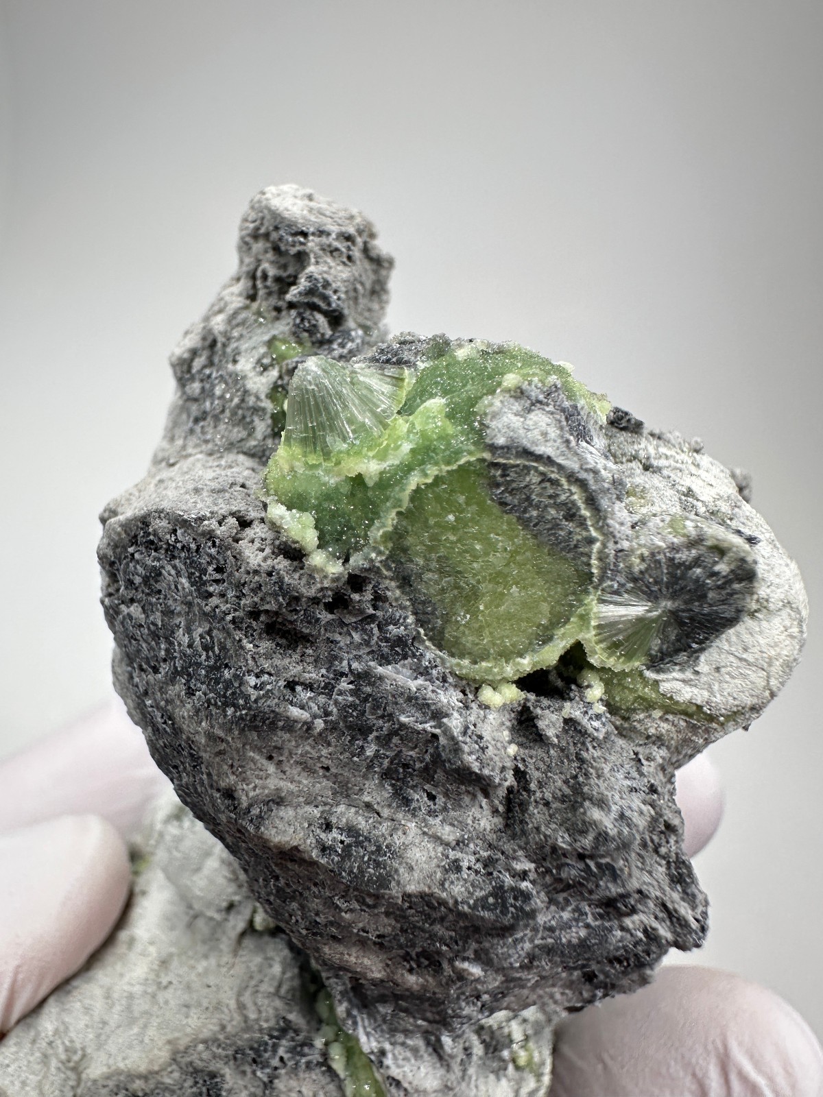 Beautiful Large RARE GREEN Wavellite Specimen from Arkansas