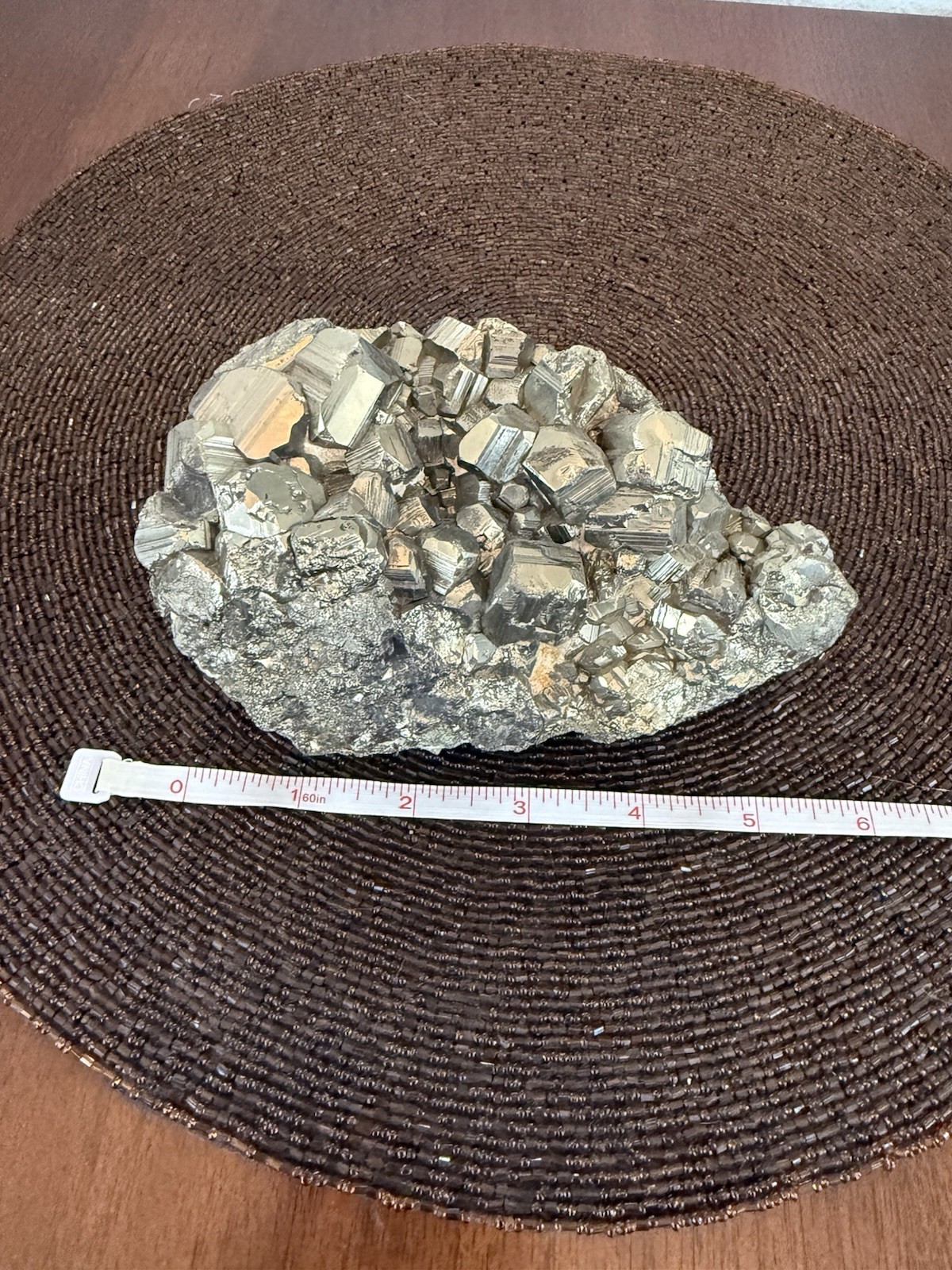 RARE Pyrite Mineral Specimen Display Piece 6 in 3.63 pounds, VERY high quality