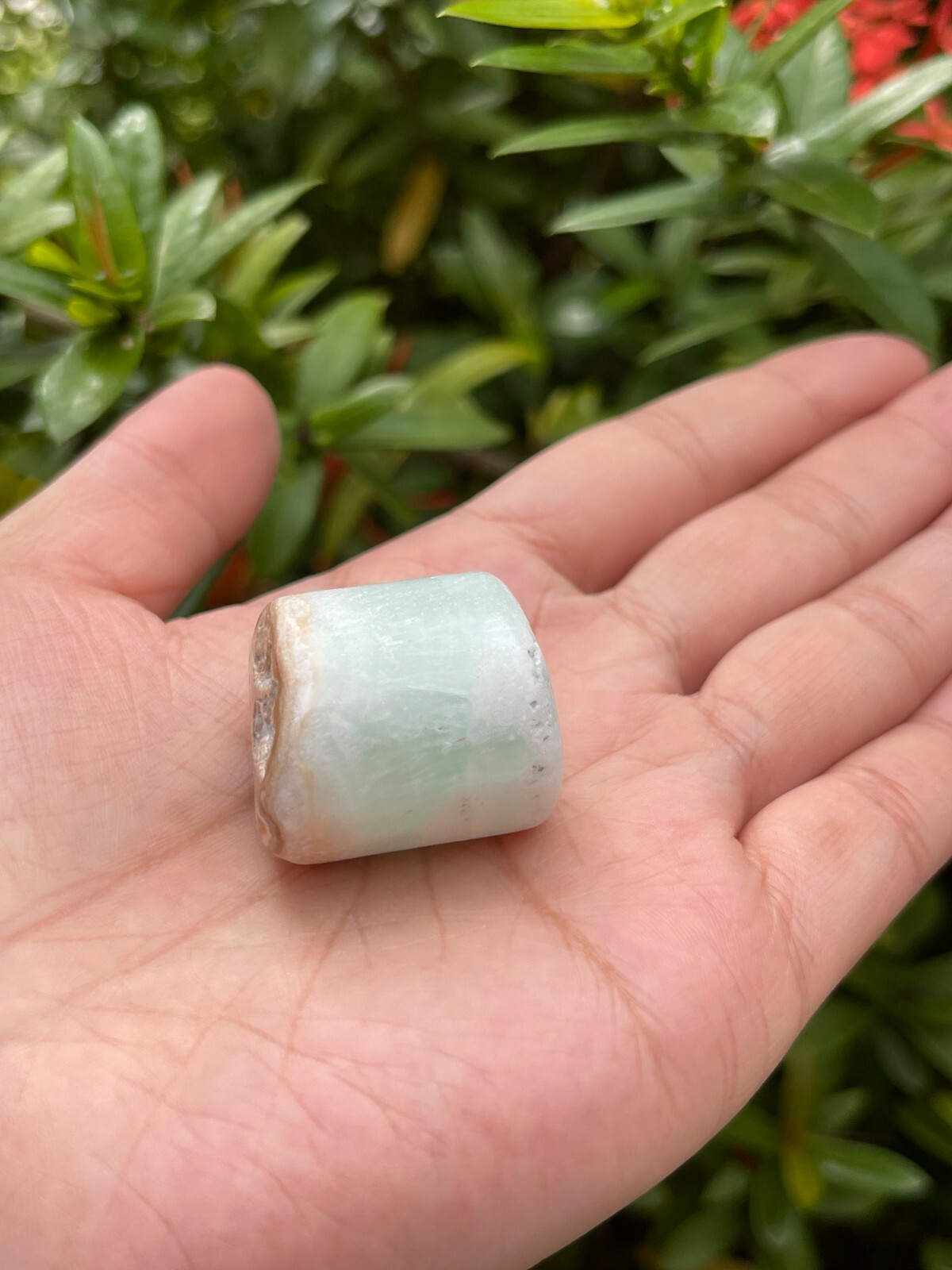 Grade A++ Caribbean Calcite Tumbled Stones, 1-1.5 Inch Tumbled Caribbean Calcite