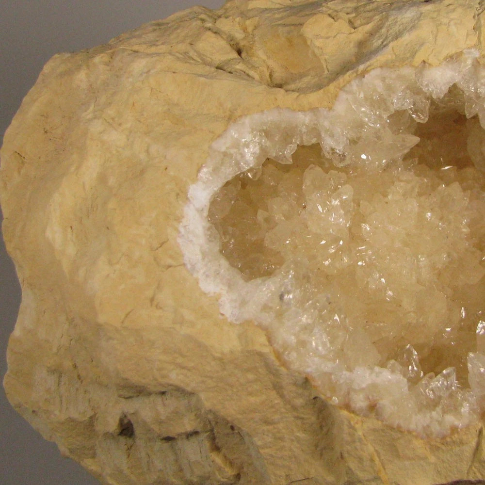 5.9″ CALCITE GEODE Crystals Cluster – Morocco – 1.5 lbs.