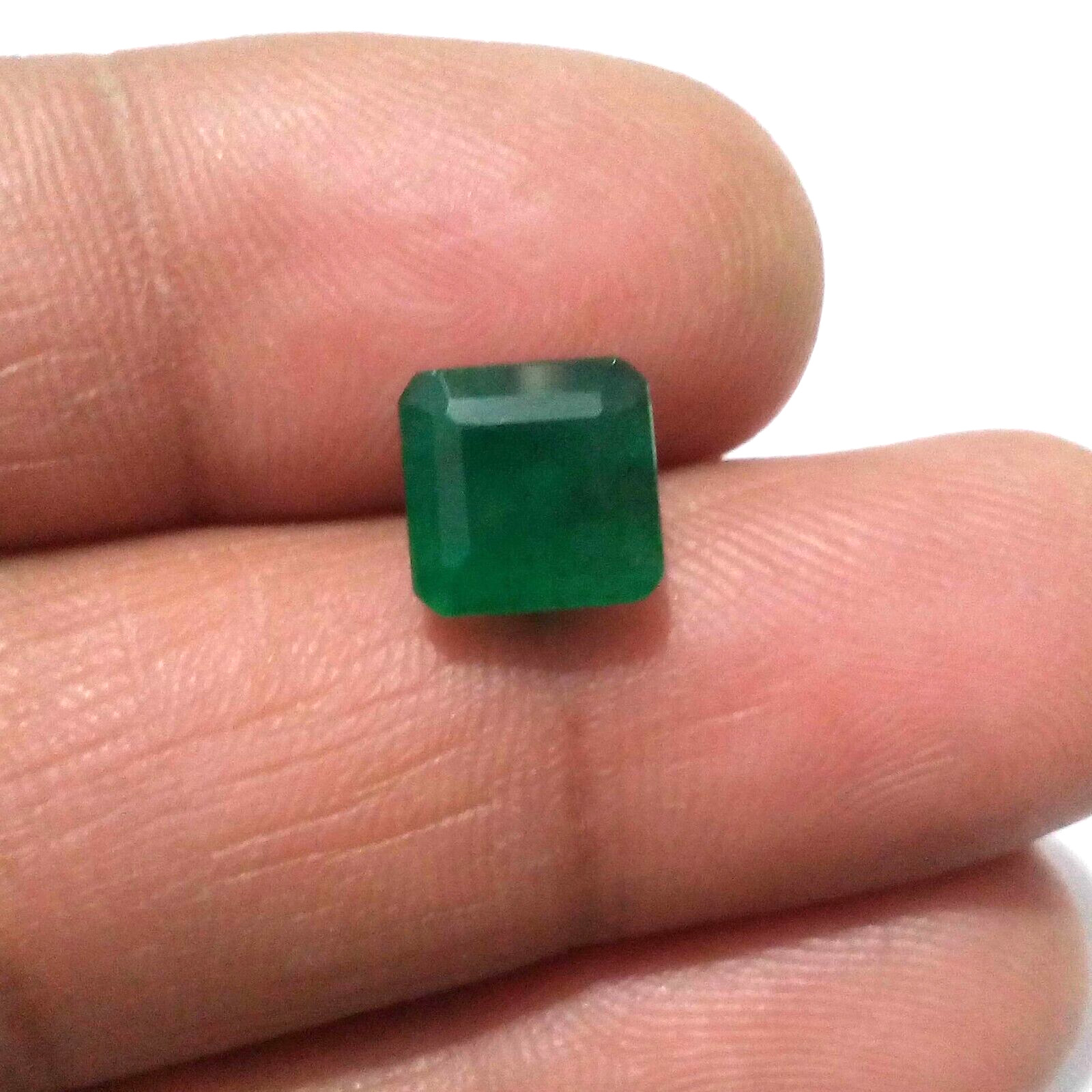 Top Quality Zambian Emerald Faceted Emerald 4 Crt Gorgeous Green Loose Gemstone