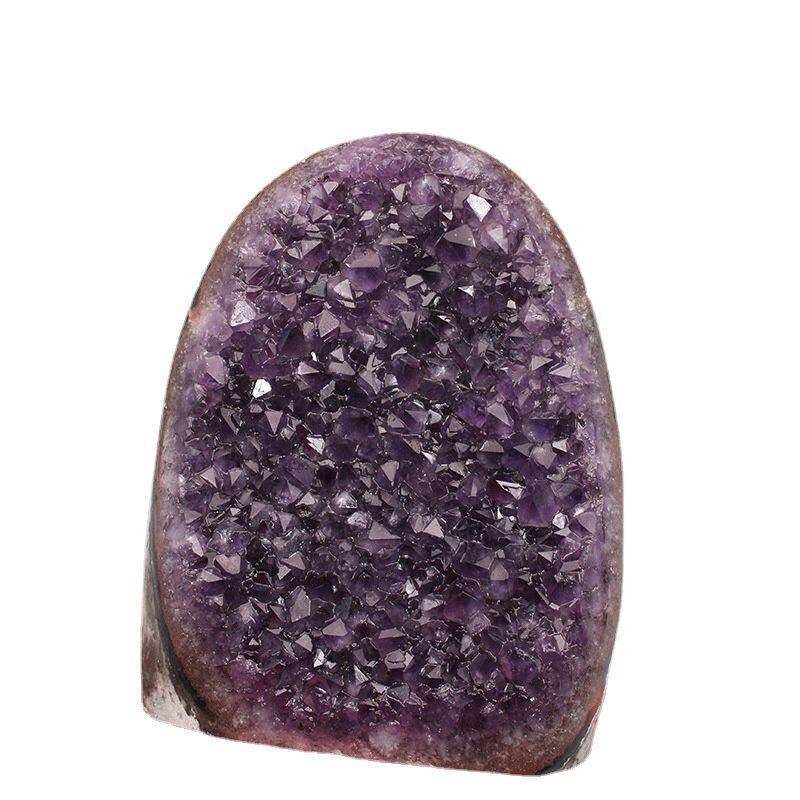 600g+ Natural Amethyst geode quartz cluster crystal specimen healing