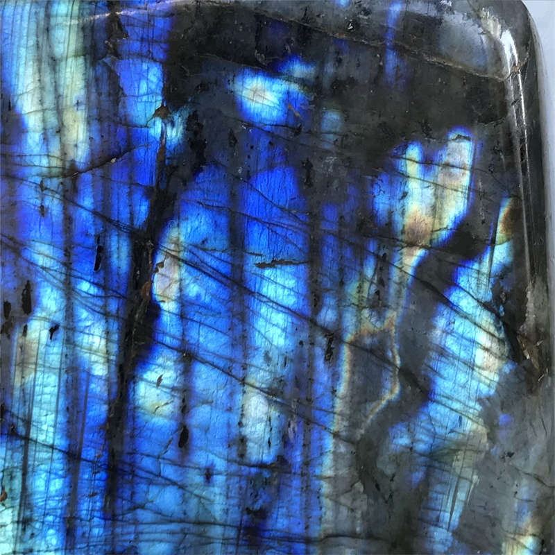 890g Natural Labradorite Quartz Crystal Spectrolite Mineral Reiki healing