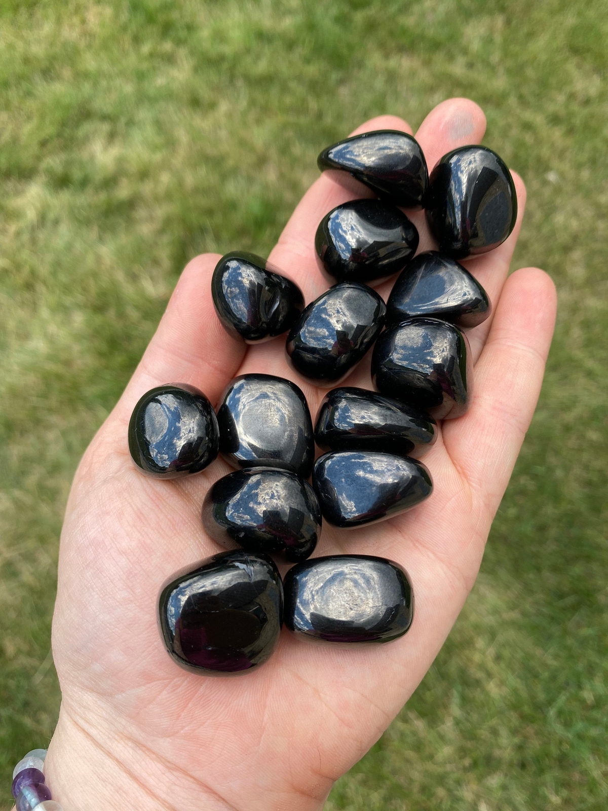 Jet Tumbled Stone – Polished Jet Crystal, Natural Jet from Siberia, Russia