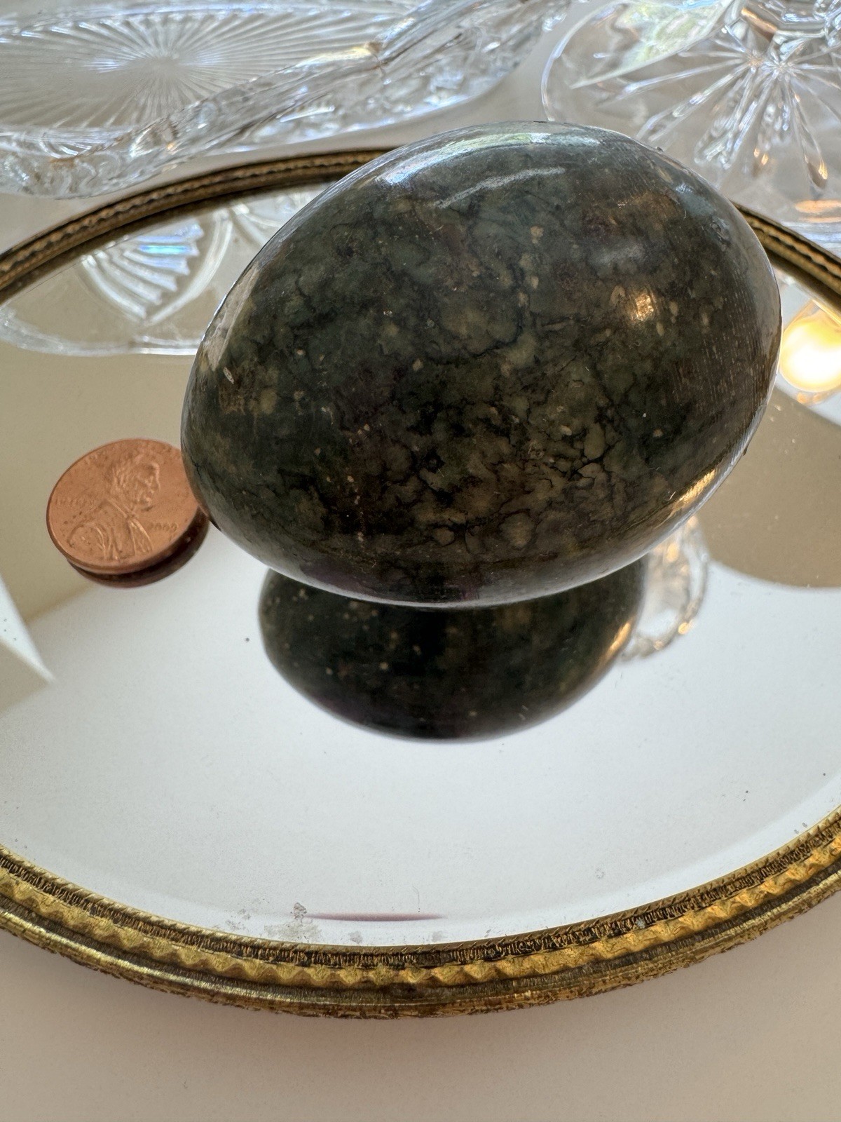 Ocean Jasper Crystal Egg Sphere Natural Healing Stone 2 3-8”