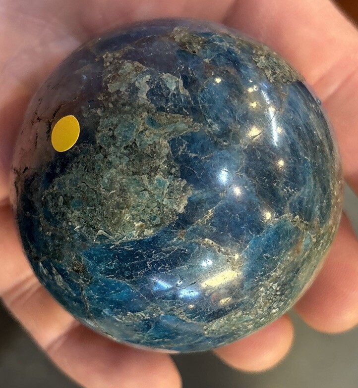 2 1/2” Blue Apatite Sphere 340 Grams