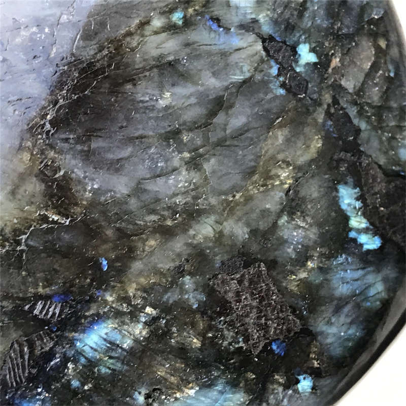 830g Natural Labradorite Quartz Crystal Spectrolite Mineral Reiki healing