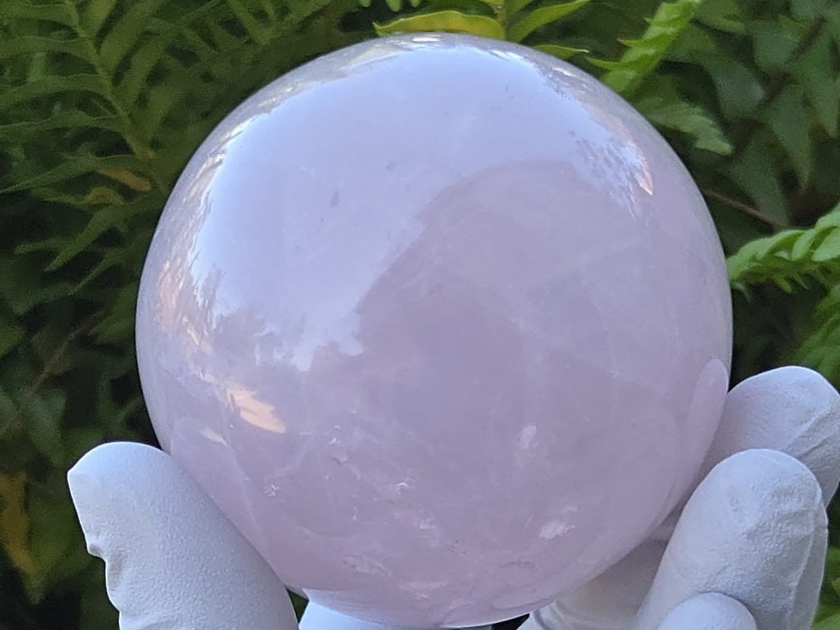 Rose Quartz Spheres (70+mm, 440+ gm) Elegant “Stone of Universal Love” Gift
