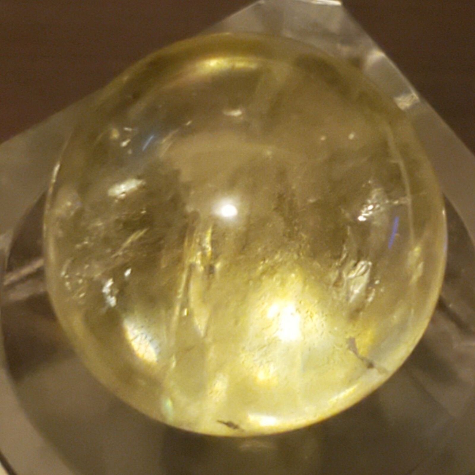 Citrine Sphere Ball Orb Marble 19.3mm, 11g