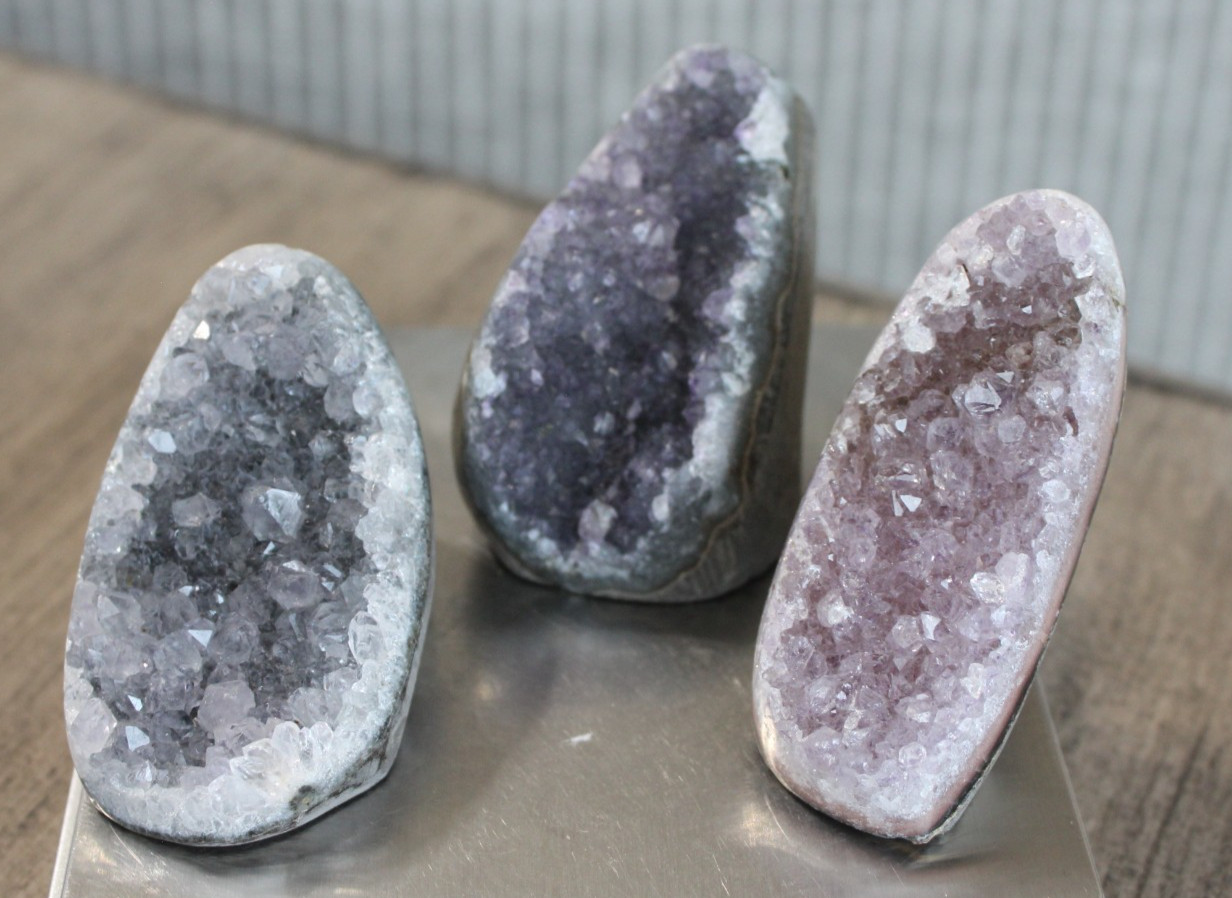 AMETHYST FREEFORM BUNDLE (3) FREEFORMS INCLUDED 277.9 GRAMS