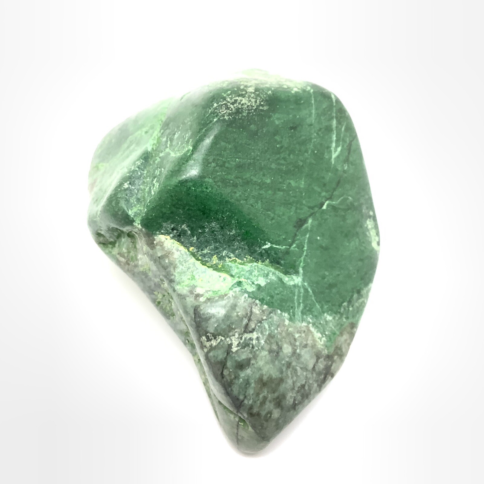 Siberian Jadeite Cobble Chromium Green Jadeite Jade Stone Specimen Siberia 445g