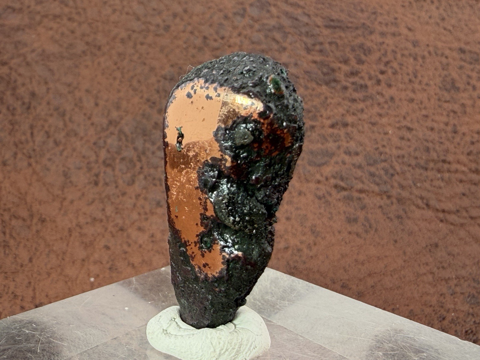 Natural Oxidized Green Glacial Float Copper with Buffed Finish, Michigan 24.9g