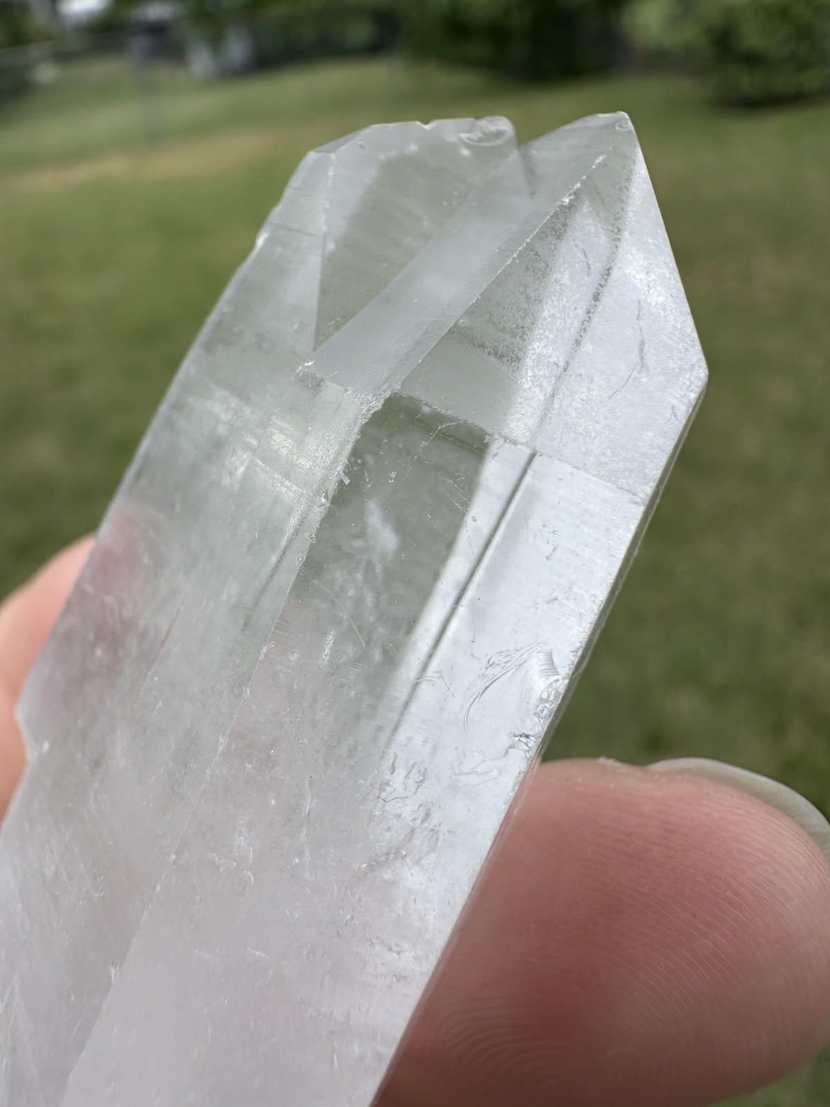 Arkansas Clear Quartz Lemurian Seed Crystal Parallel Twin Point Formation 1.7 oz