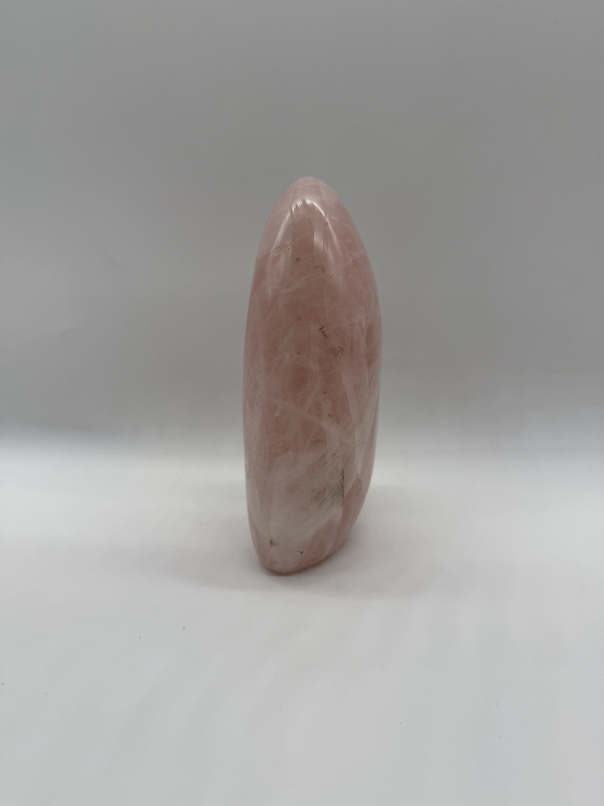 “Love Stone”Rose Quartz Crystal. 7” H 4” W. 4.2 Lb