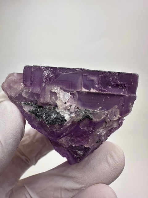 Large Clear Purple Fluorite Specimen – Hastie’s Quarry, Cave-In-Rock, Illinois