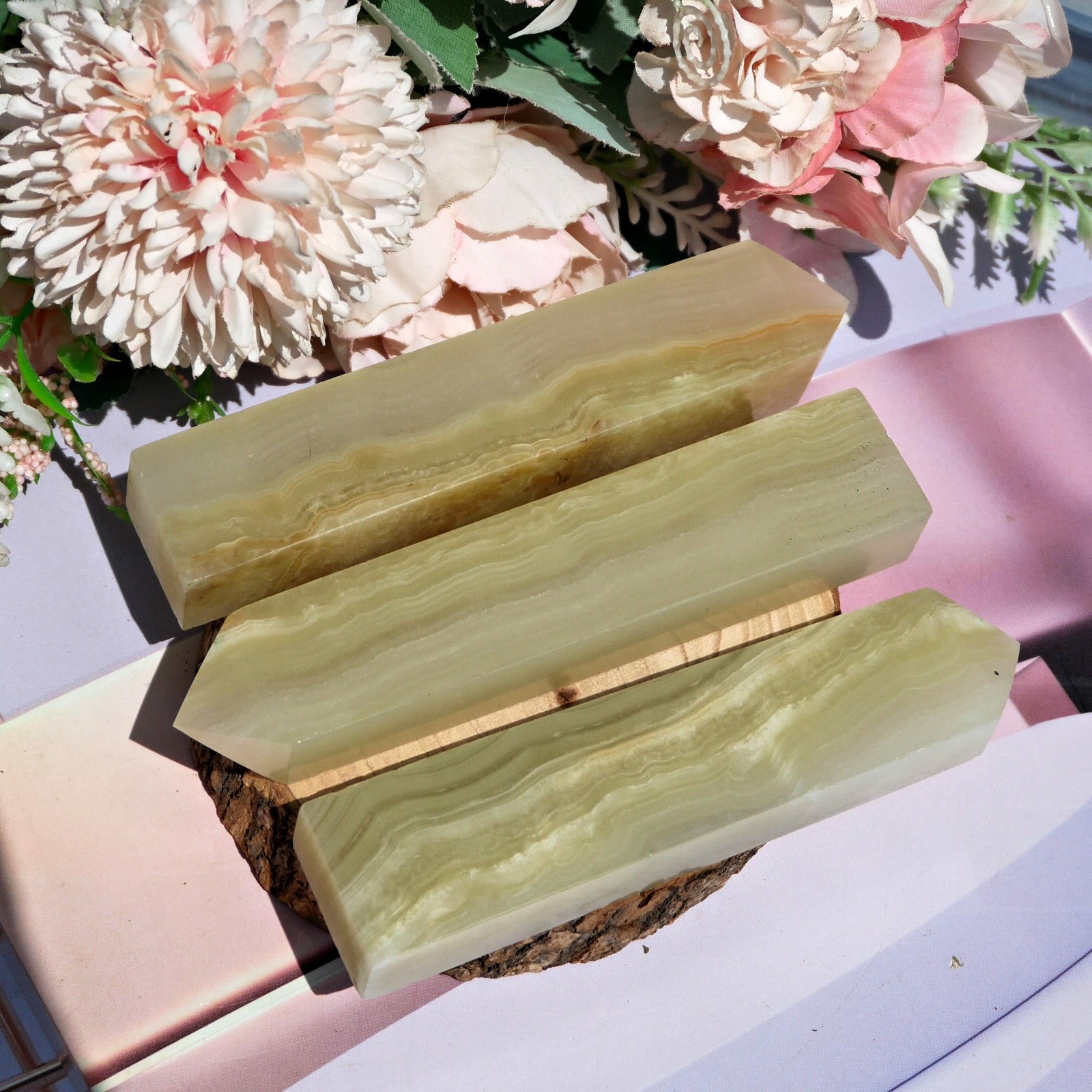 Afghan Jade Green Obelisk 11cm Natural Crystal Tower Polished Healing Gems 1PC