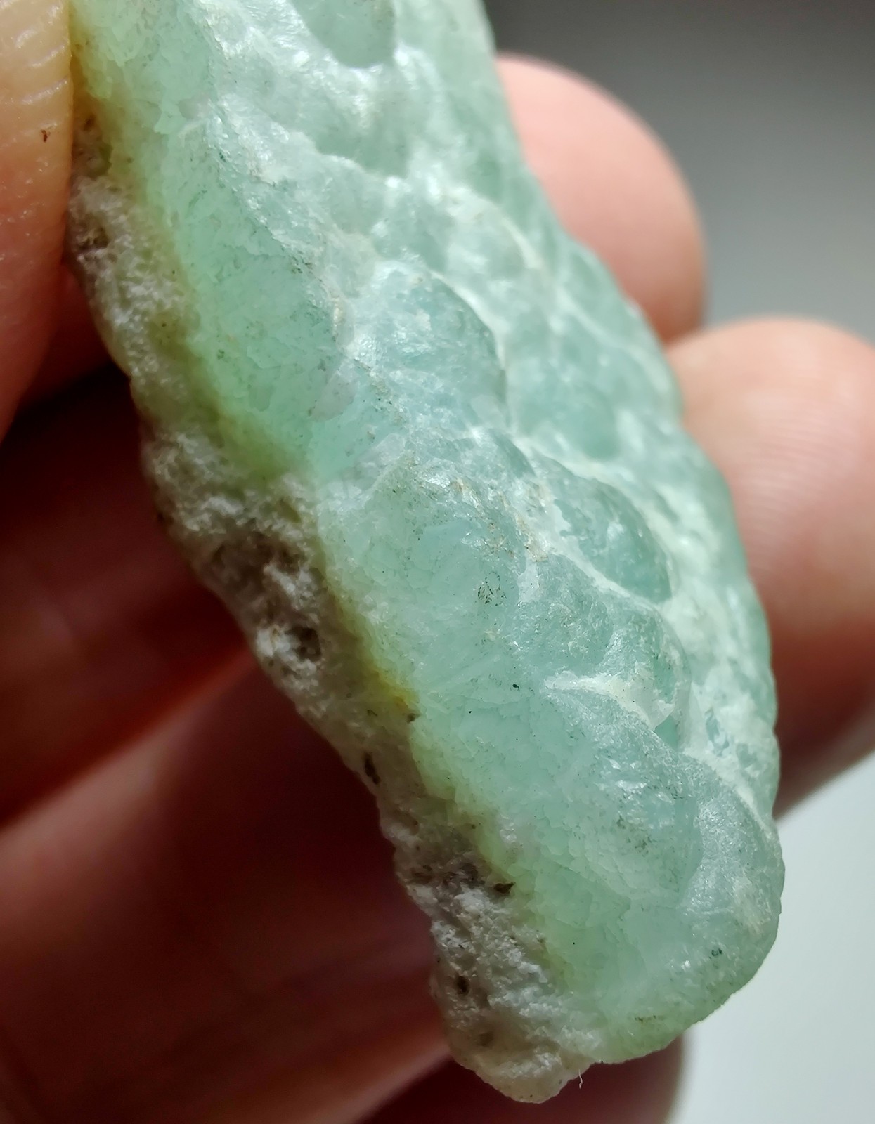 Smithsonite on matrix, fantastic color! Kelly Mine, New Mexico. 4 cm.