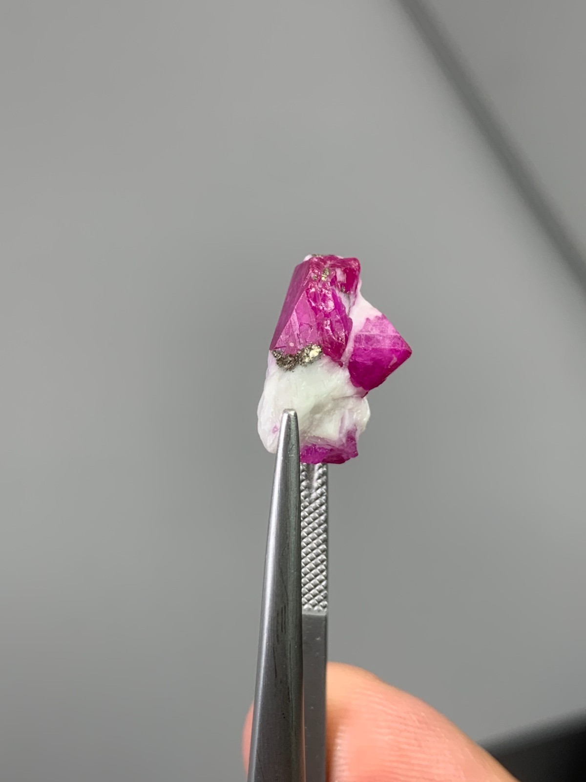 12.8ct Natural Ruby Crystal on Matrix Specimen – Jakdali Afghanistan Natural Gem