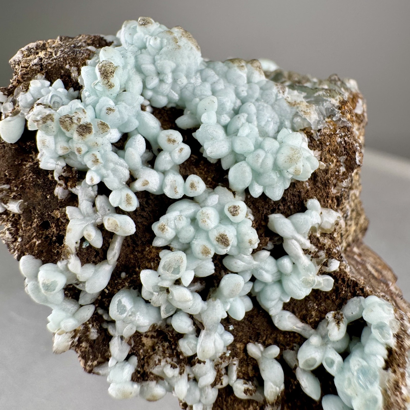Nice Blue Smithsonite: Kelly Mine, Magdalena, Socorro Co., New Mexico- Classic!