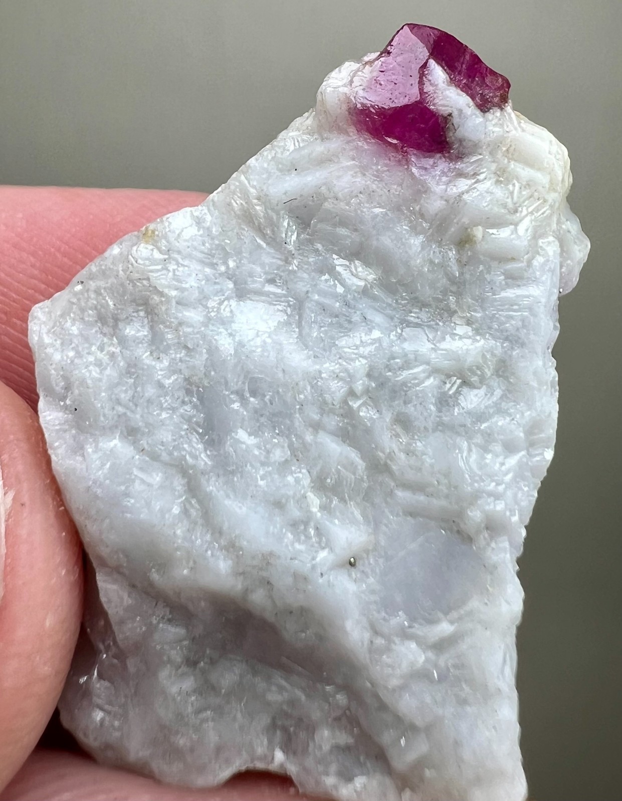 22 CT , Natural Pigeon Blood Ruby Crystal on matrix From Jegdalek Afghanistan