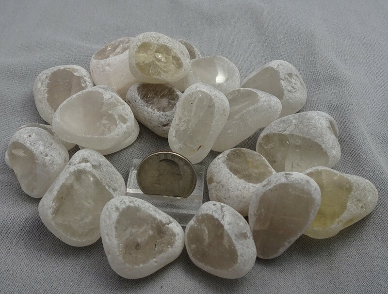 Clear Quartz Ema Eggs, Dreamer’s Stone, Seer Stone, Window Quartz, Brazil
