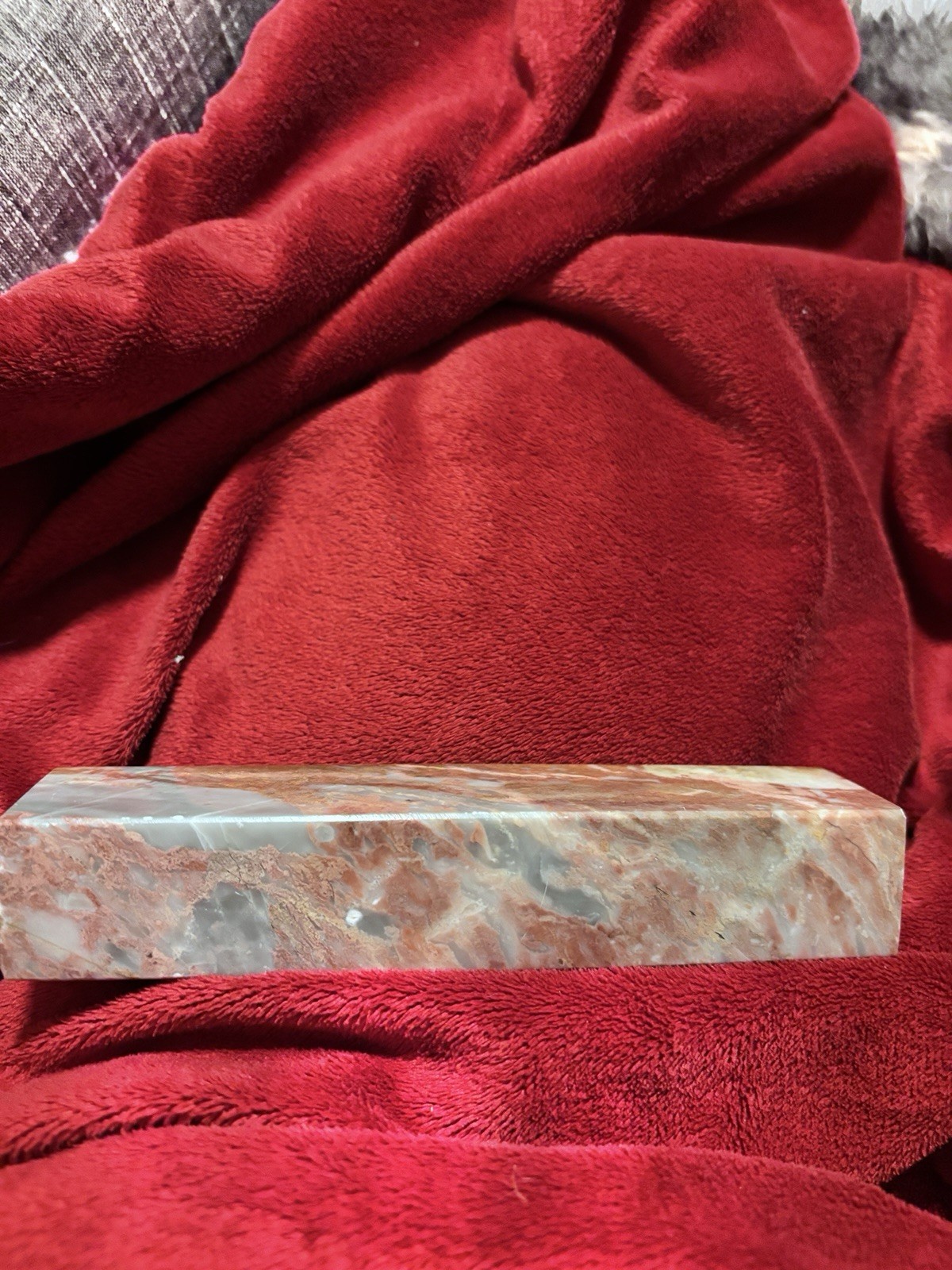 Natural Maligano Jasper Tower Or Paper Weight Made In Pakistan 14.2oz 6×1.25×1